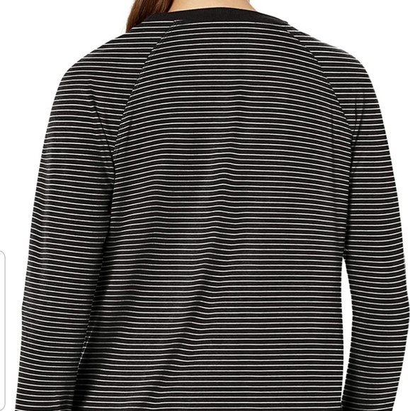 DANSKIN WOMEN TUNIC SHIRT BLACK/WHITE - Picture 2 of 4